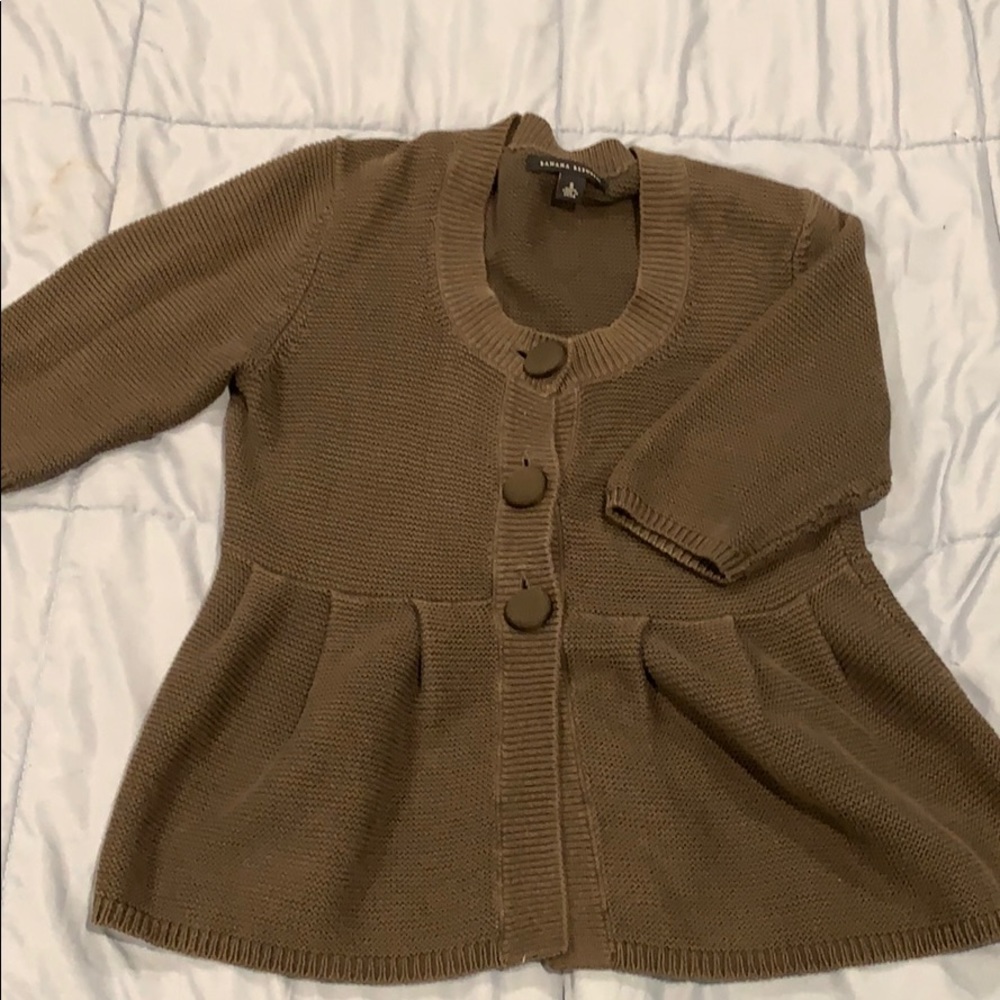 Banana Republic Peplum Cardi